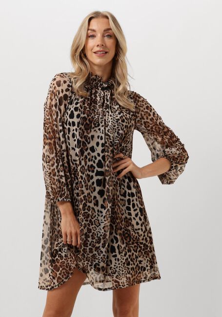 ANA ALCAZAR Mini robe DRESS TURTLE NRCK en marron - large