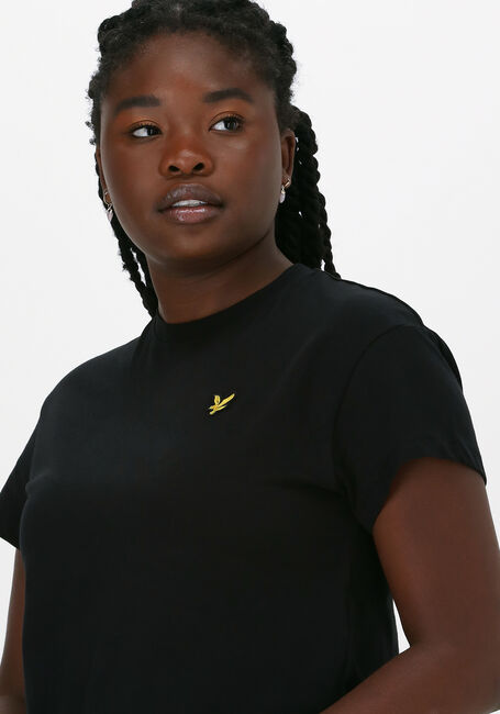 Zwarte LYLE & SCOTT T-shirt CROPPED T-SHIRT - large