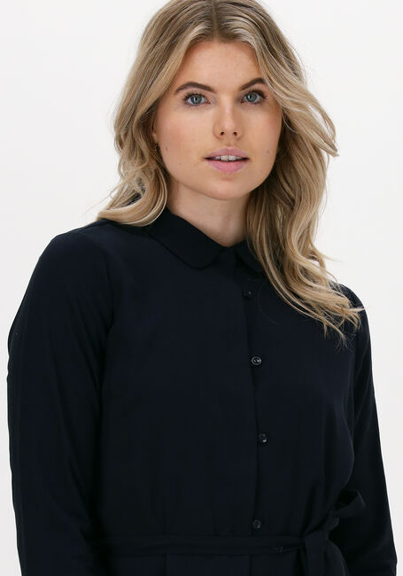 Donkerblauwe ANOTHER LABEL Mini jurk PECK DRESS L/S - large