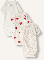 Witte PETIT BATEAU  3 BODIES NAISS MC - medium