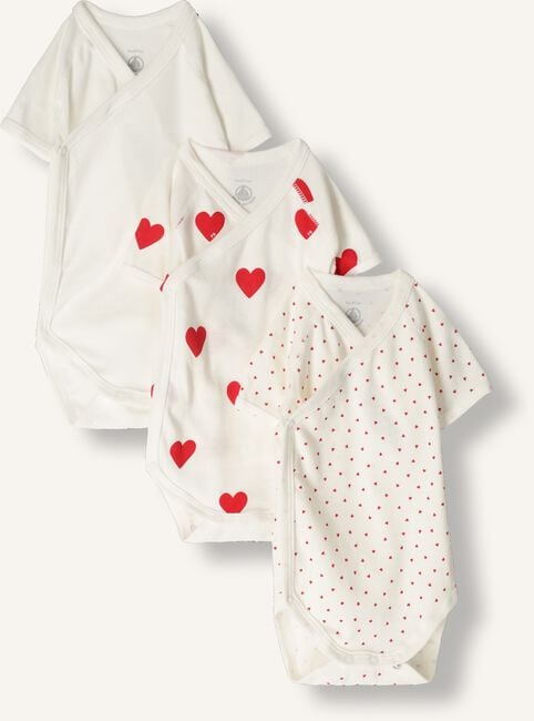 Witte PETIT BATEAU  3 BODIES NAISS MC Witte PETIT BATEAU  3 BODIES NAISS MC - large