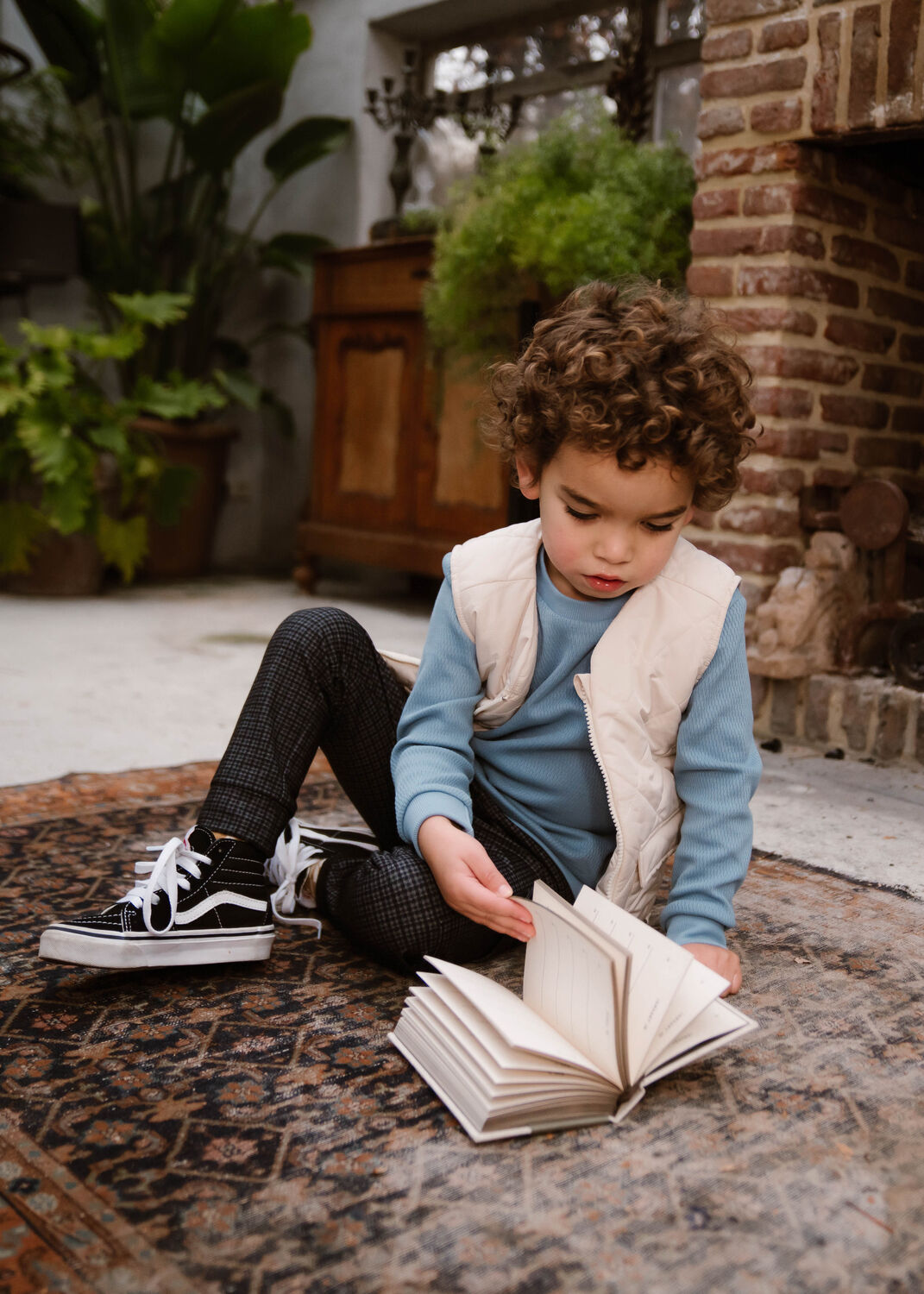 Grijze DAILY7 Cargobroeken CARGO SMALL CHECK PANTS - large