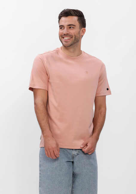 CAST IRON T-shirt REGULAR FIT INTERLOCK en rose - large