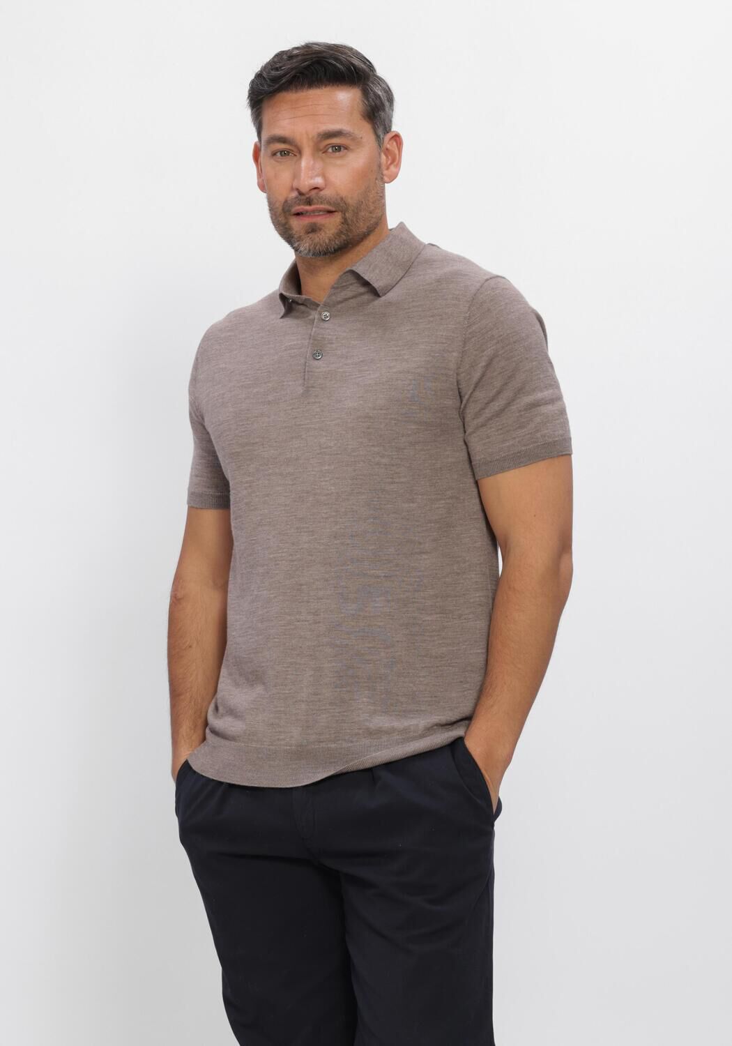 Taupe STEFANO LAURAN Polo POLO BODEN - large