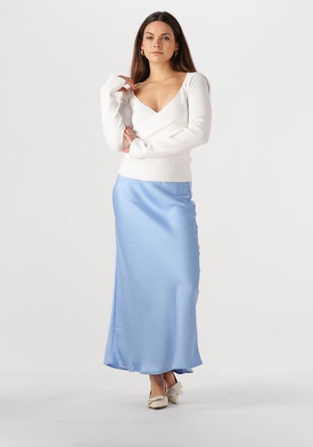 NEO NOIR Jupe maxi VICKY HEAVY SATEEN SKIRT Bleu clair - large