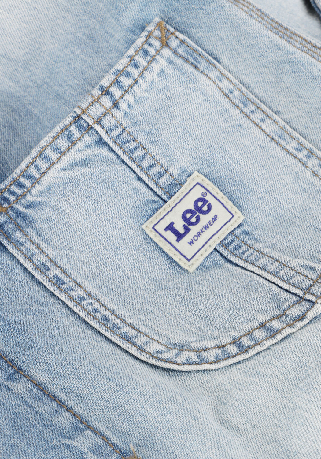 Lichtblauwe LEE  CHORE SHORTALL - large