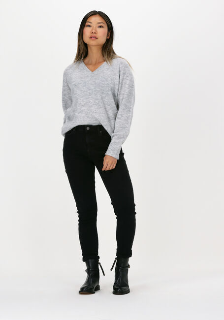 SELECTED WOMEN Pull LULU LS KNIT V-NECK B Gris clair - large