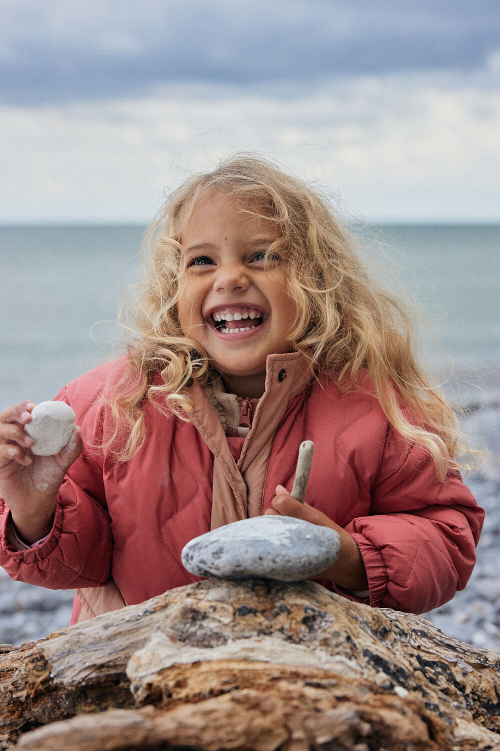 KONGES SLOJD Veste matelass&eacute; PACE JACKET Corail - large