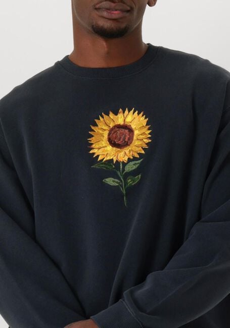 FORÉT Chandail SUN EMBROIDERED SWEATSHIRT Bleu foncé - large