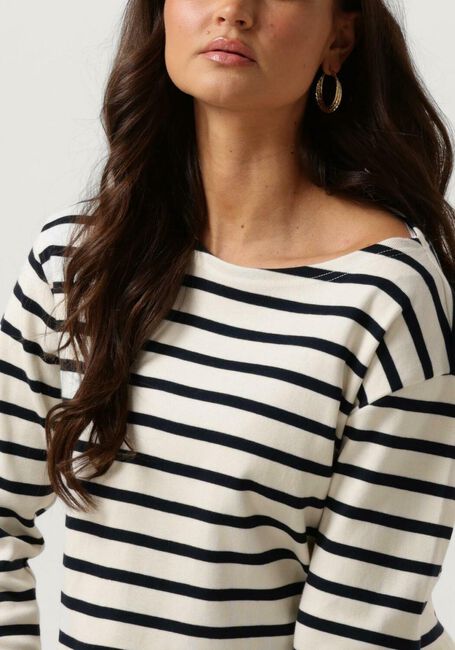 Blauwe CO'COUTURE Tops & T-shirts CLASSIC STRIPE CROPPED SWEAT - large