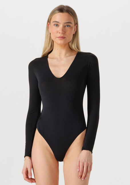 WOLFORD Haut THE V NECK BODY en noir - large