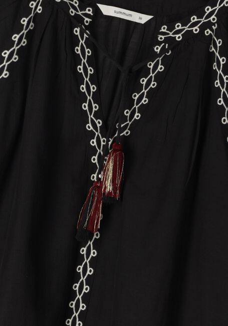 Zwarte SUMMUM  TOP SUSHI VOILE EMBROIDERY Zwarte SUMMUM  TOP SUSHI VOILE EMBROIDERY - large