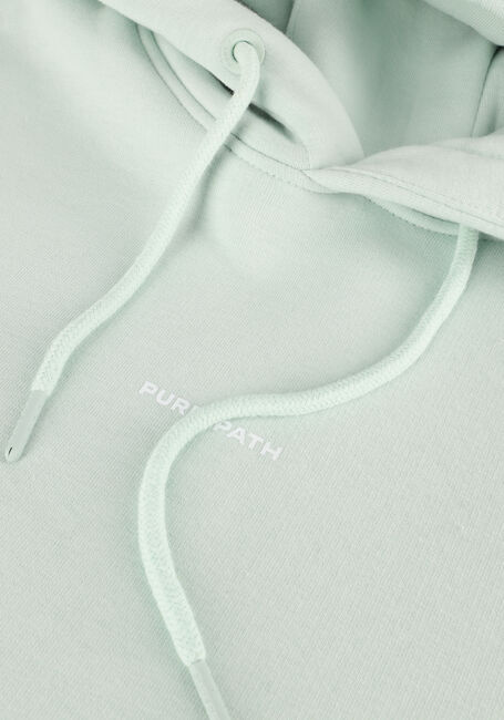 Mint PURE PATH Trui HOODIE WITH FRONT AND TRIANGLE BACK PRINT - large