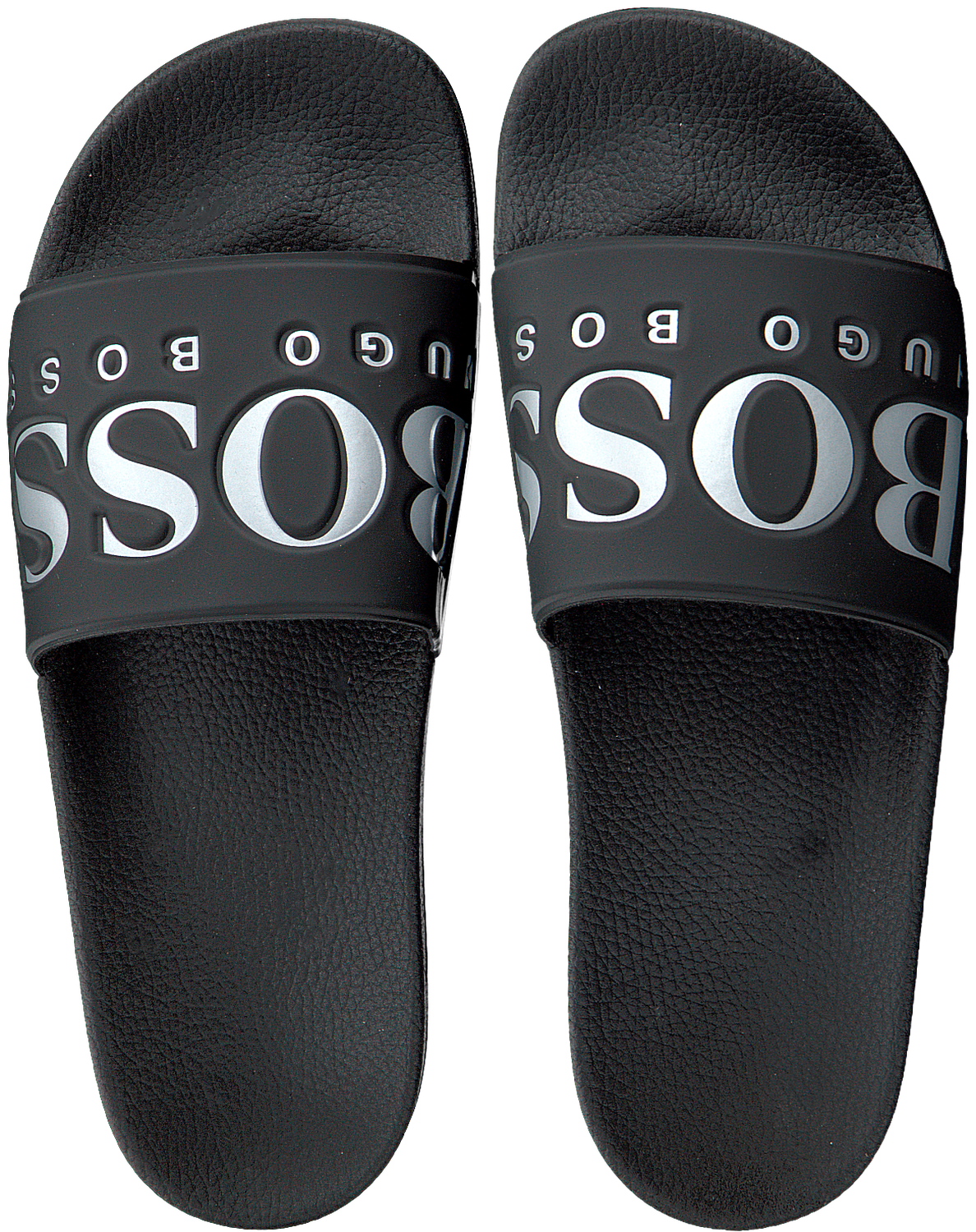 Zwarte HUGO BOSS Slippers SOLAR SLID LOGO Omoda.be