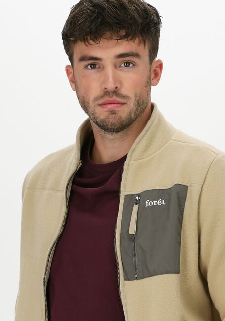 Khaki FOR&Eacute;T Vest SILENCE FLEECE JACKET - large