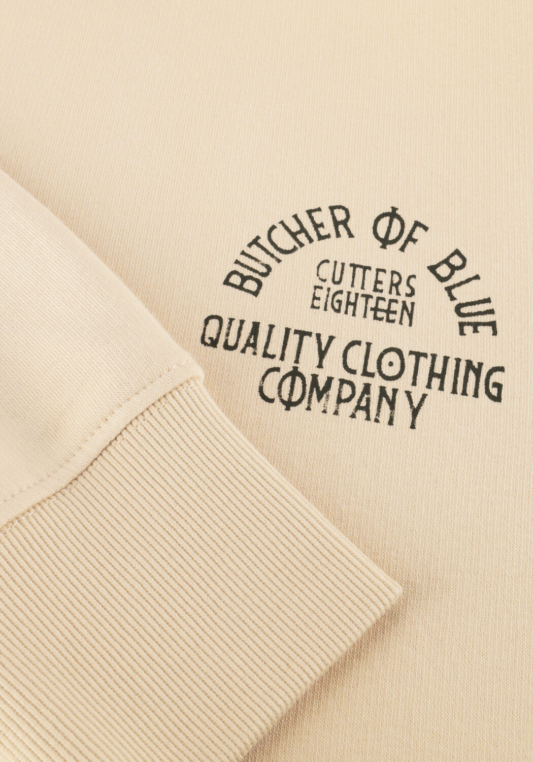 BUTCHER OF BLUE Chandail ARMY FRAT CREW en beige - large