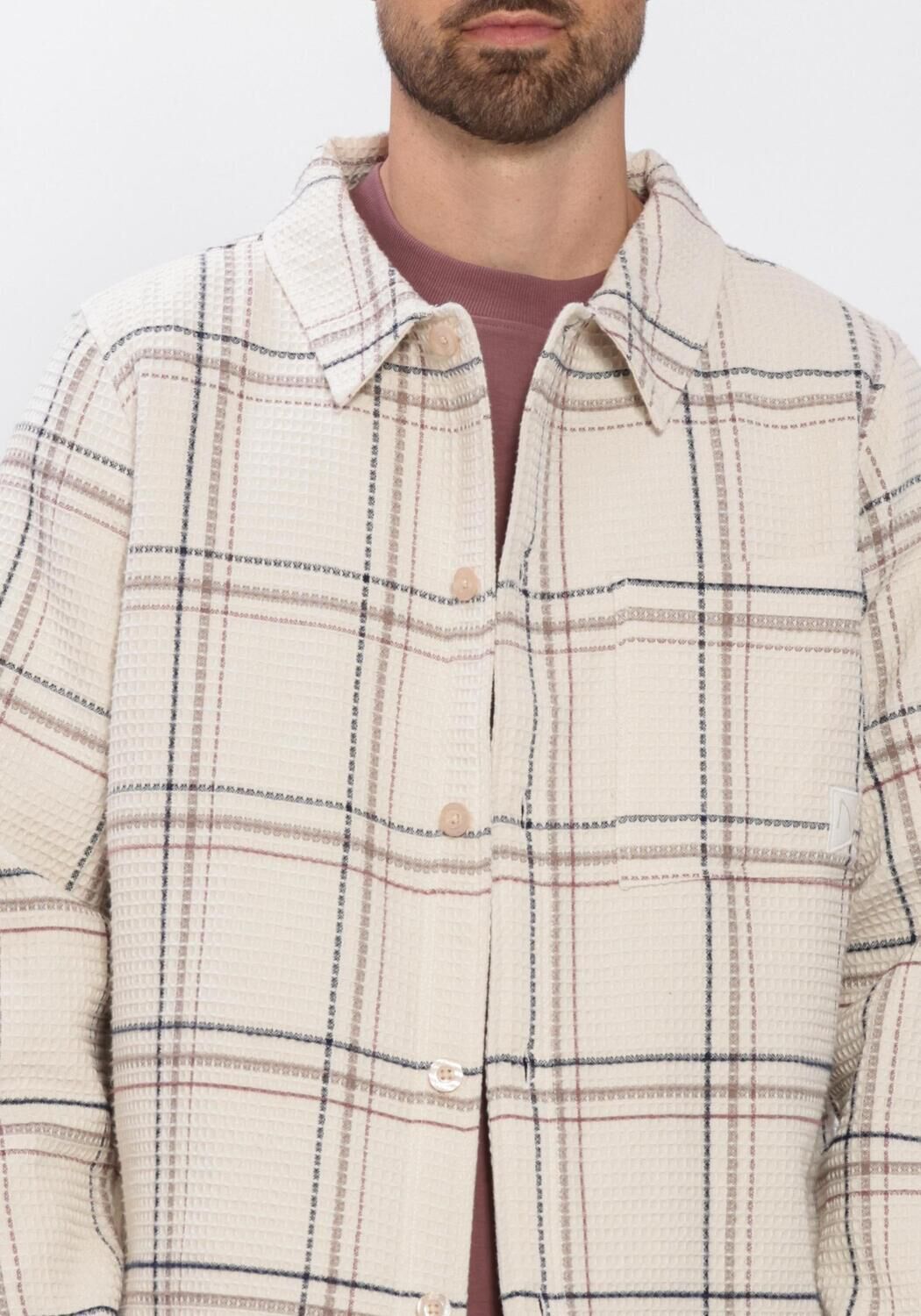 Creme CHASIN Overshirt JAXON GRID - large