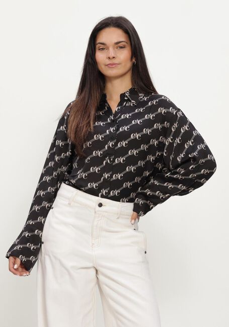 Zwarte CO'COUTURE  LOGO OVERSIZED SHIRT - large