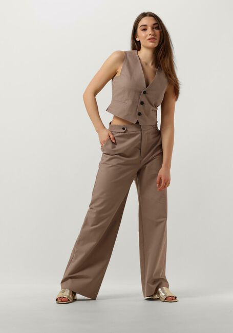 VANILIA Pantalon STRAIGHT SOFT TOUCH en marron - large