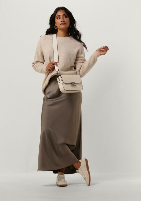 NEO NOIR Jupe maxi VICKY HEAVY SATEEN SKIRT en gris - large