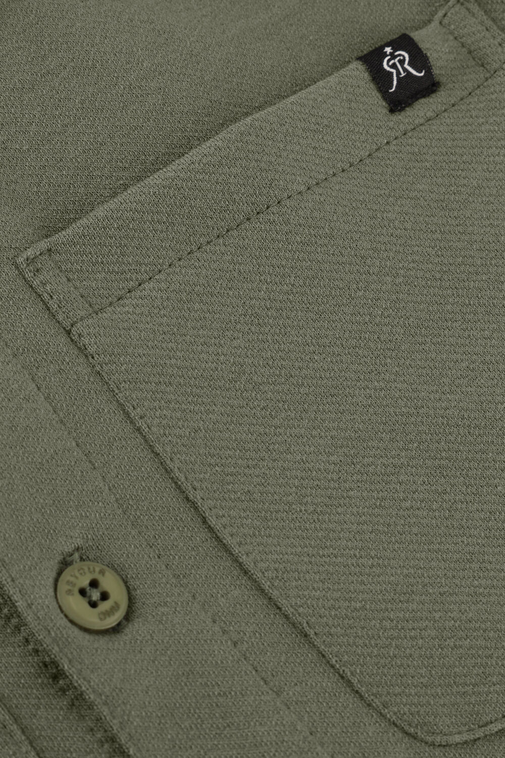 RETOUR Chemise d&eacute;contract&eacute; ELOY en vert - large