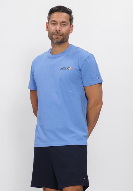 TOMMY JEANS T-shirt TJM REG VINTAGE LA BCK SS T EXT en bleu - large