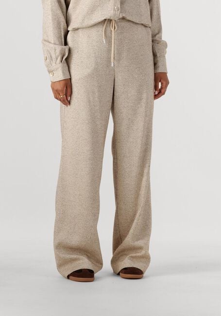 Beige NUKUS Joggingbroek VERA PANTS STRASS - large