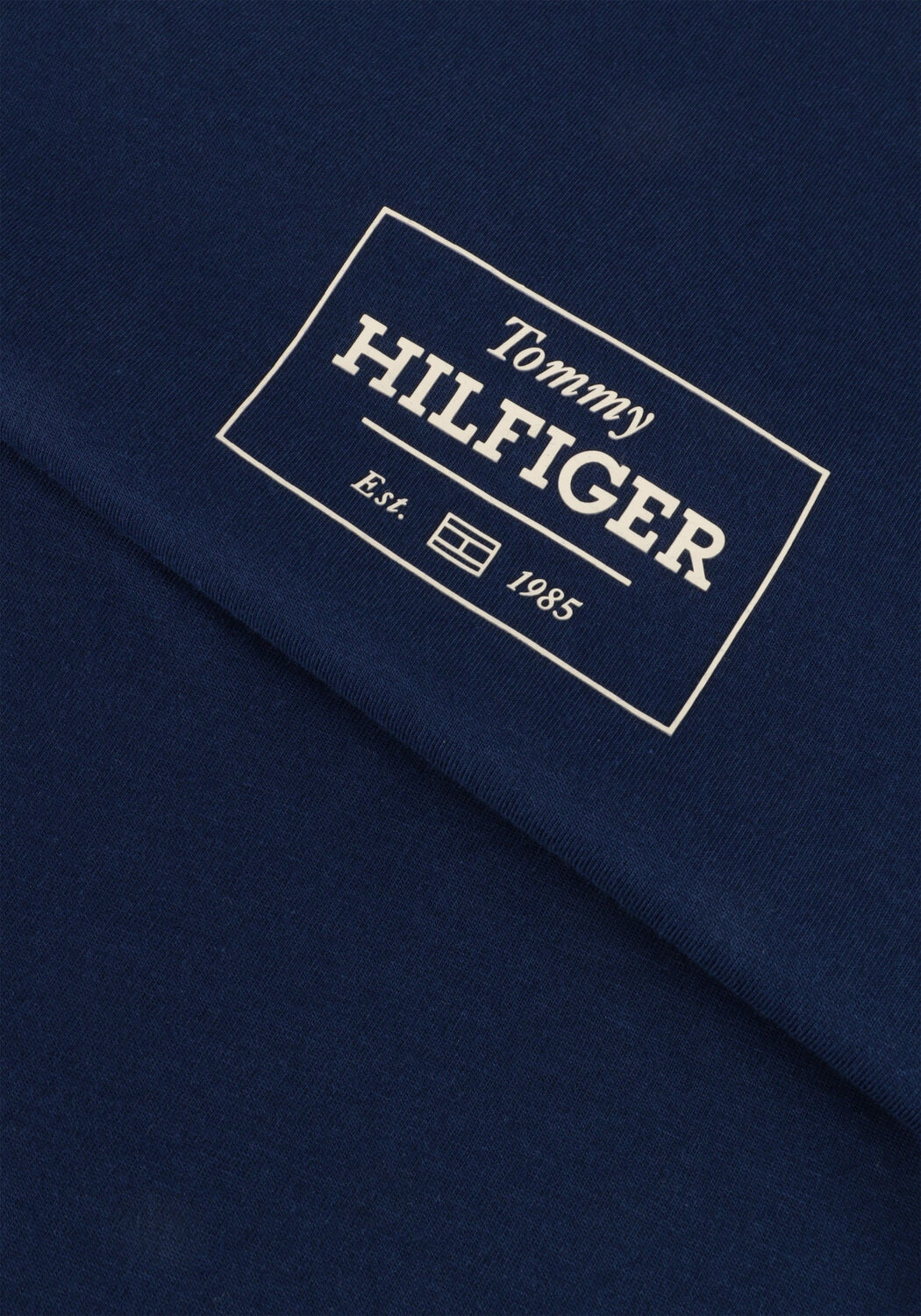 TOMMY HILFIGER T-shirt MONOTYPE PRINTED LABEL TEE en bleu - large