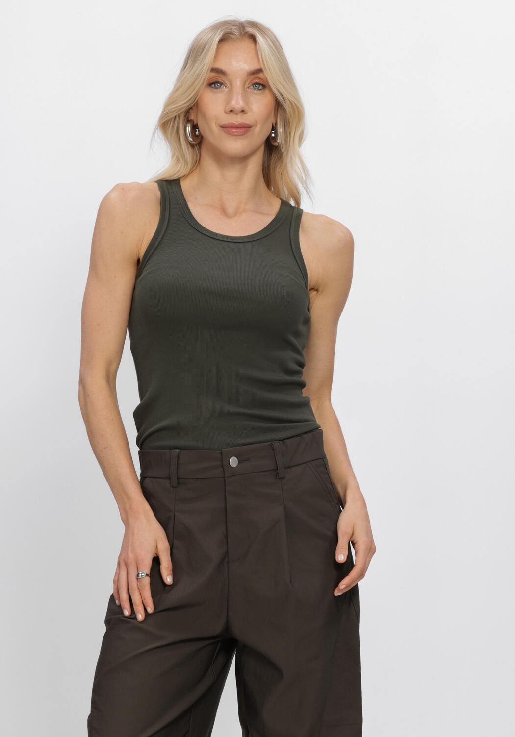 WITHBLACK Haut WBLDORDI TANK Vert fonc&eacute; - large
