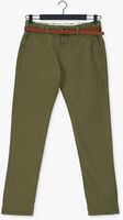 DSTREZZED Chino PRESLEY CHINO PANTS WITH BELT STRETCH TWILL Olive