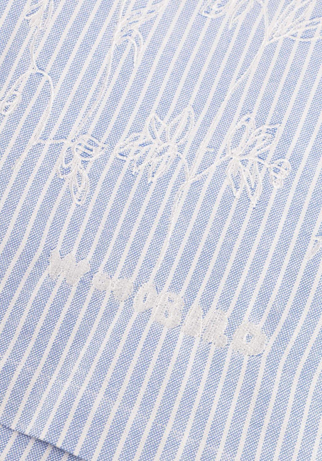 WOODBIRD Chemise d&eacute;contract&eacute; WBWANG OX FLOWER SHIRT Bleu clair - large