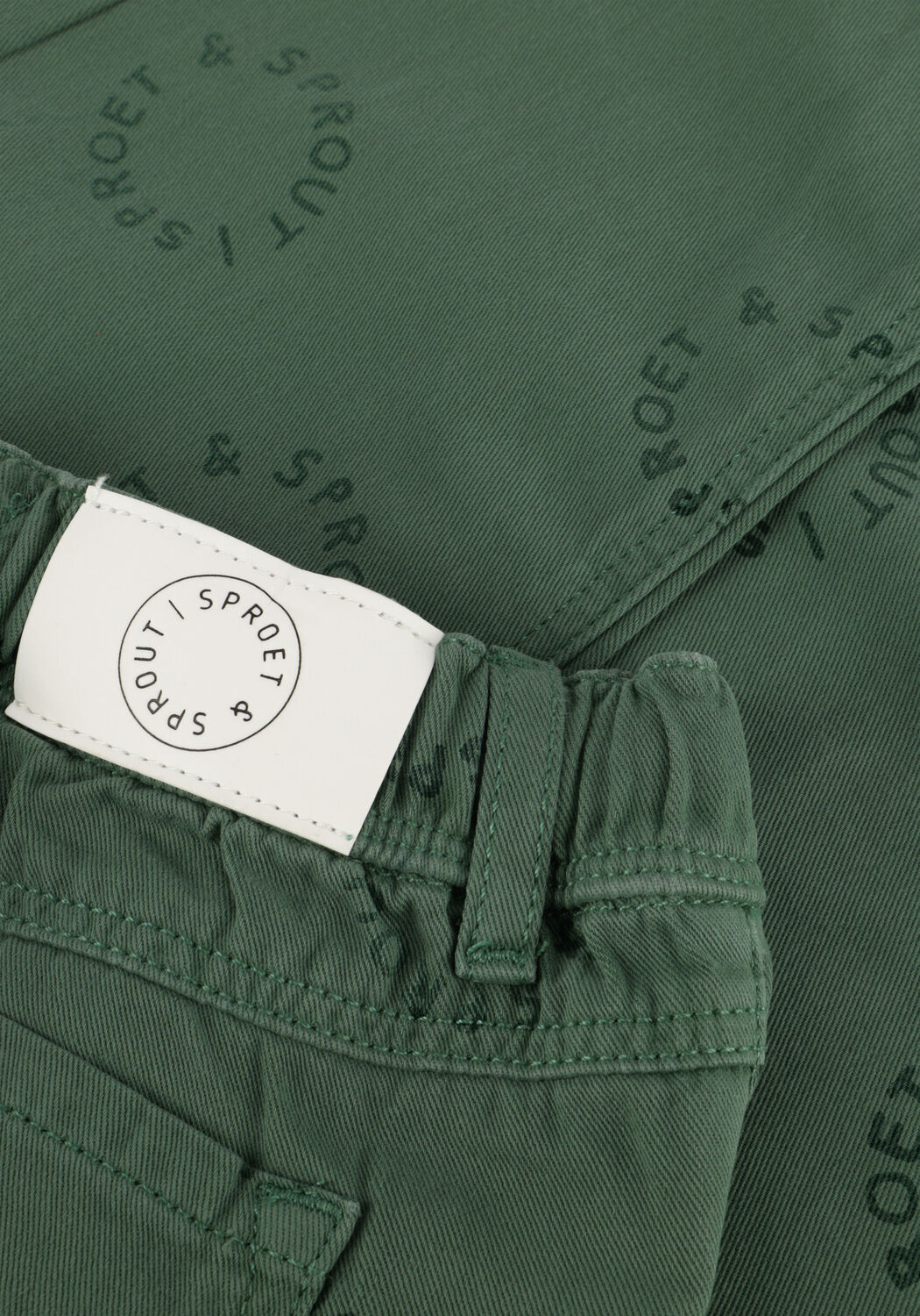 Groene Sproet & Sprout Straight leg jeans DENIM PANTS GREEN - large