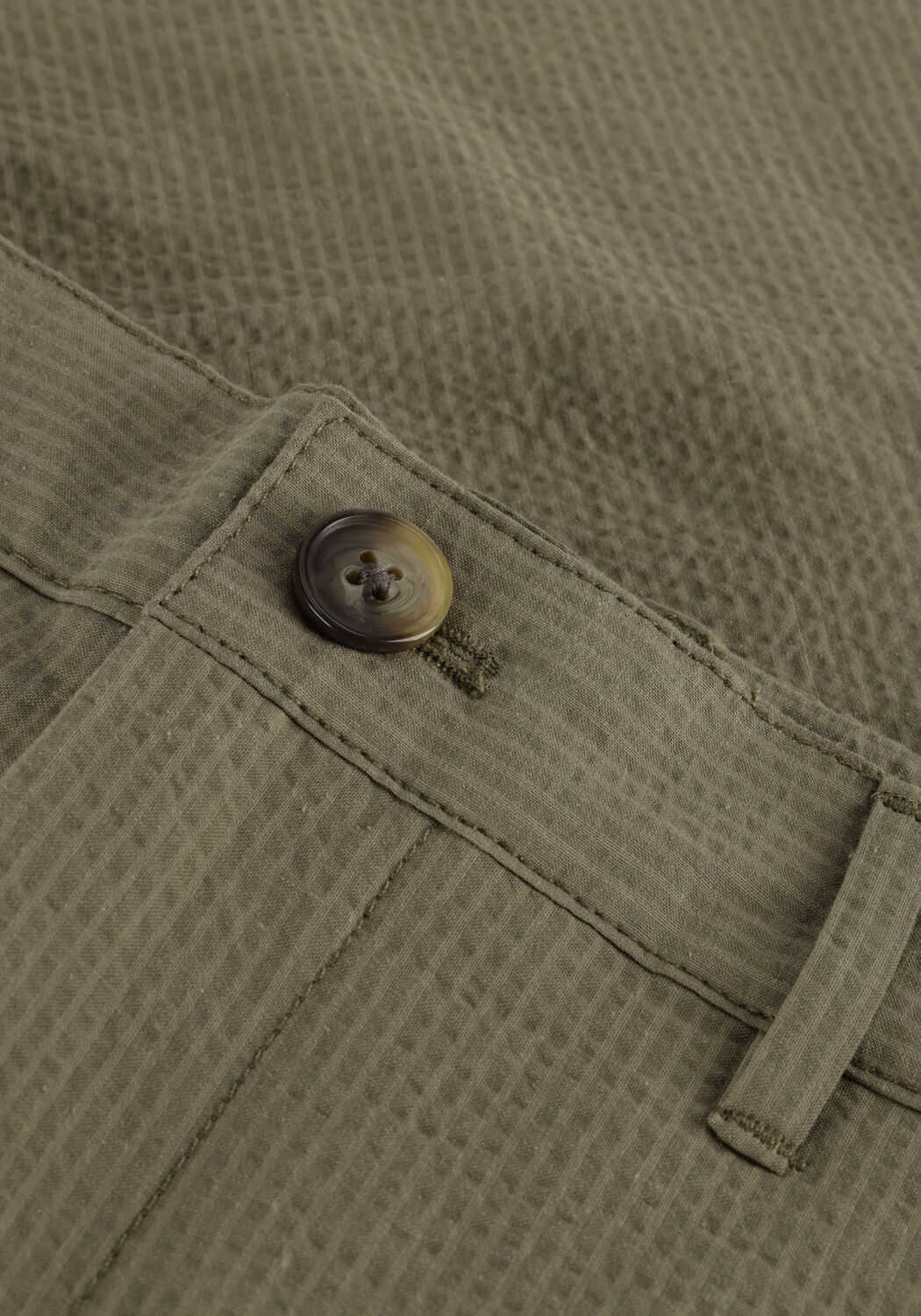 Groene SELECTED MEN Korte broek SLHREGULAR-KARL SEERSUCKER SHORTS - large