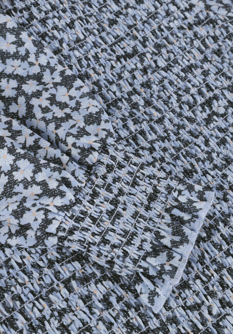 Blauwe NOBELL  TESSA SMOCKED DENIM FLOWER BLOUSE Blauwe NOBELL  TESSA SMOCKED DENIM FLOWER BLOUSE - large