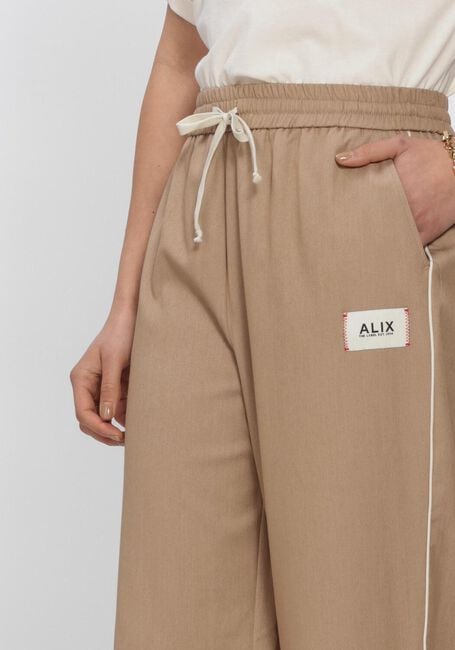 ALIX THE LABEL LADIES WOVEN 2 TONE PANTS Pantalons en camel - large