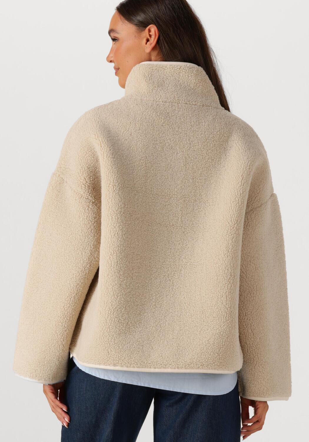 KNIT-TED Manteau Teddy JILL en beige - large