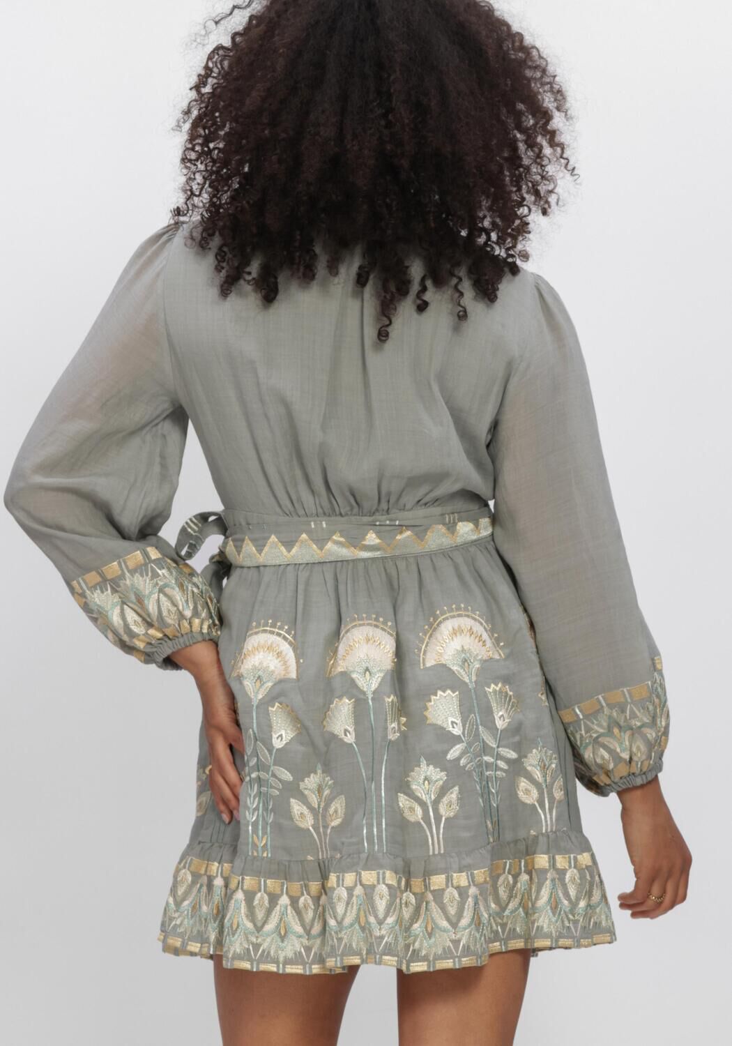 GREEK ARCHAIC KORI Mini robe S6K-4073174 en gris - large