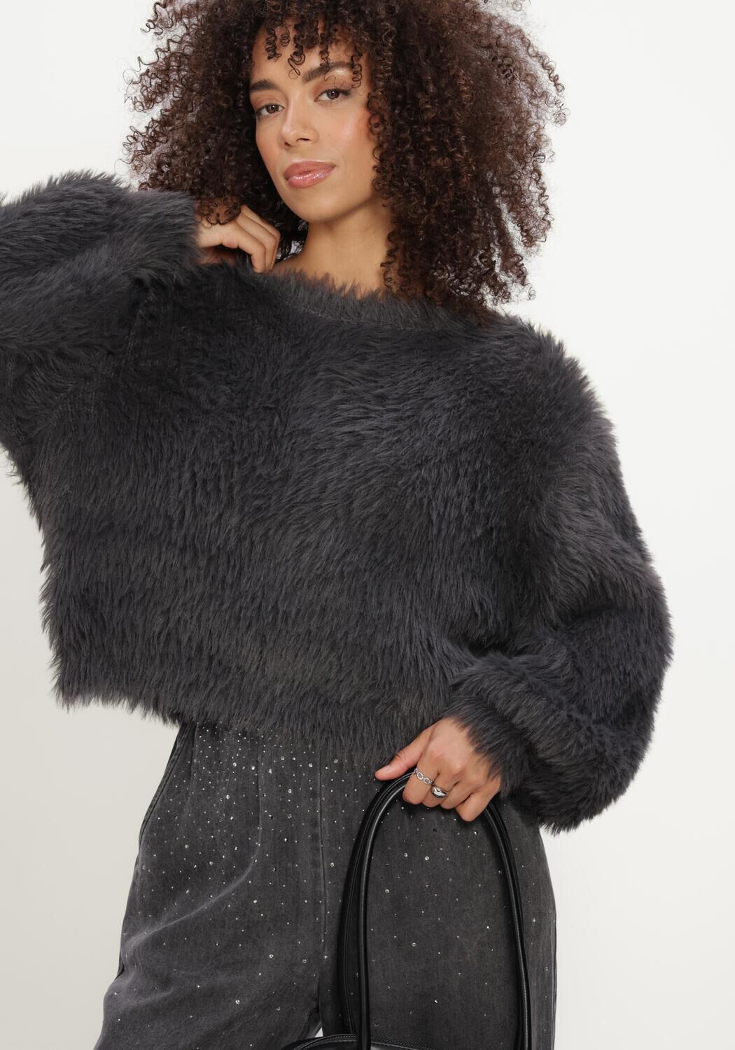 STUDIO AMAYA Pull DOL KNITWEAR Anthracite - large