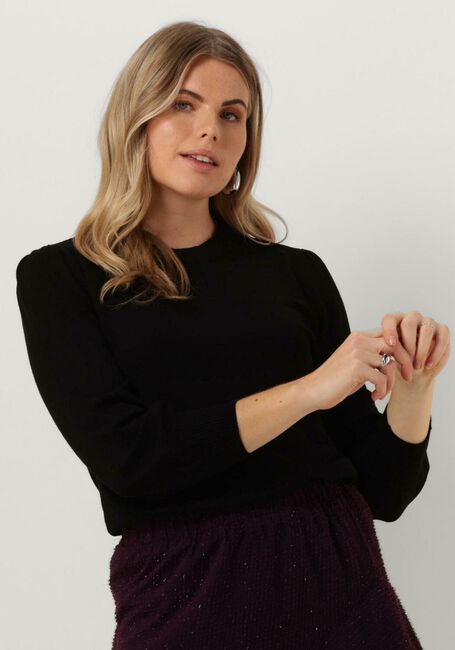 Zwarte MINUS Top MERSIN KNIT TEE - large