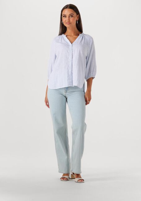 SELECTED FEMME SLFALBERTA 3/4 STRIPE SHIRT NOOS Blouses Bleu clair - large