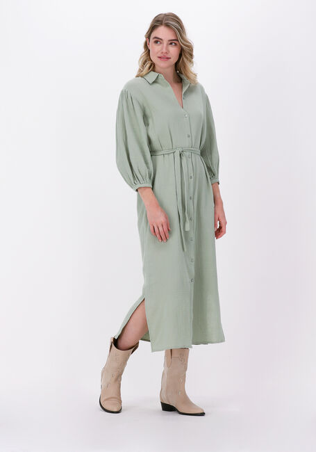 SIMPLE Robe maxi EVIN en vert - large