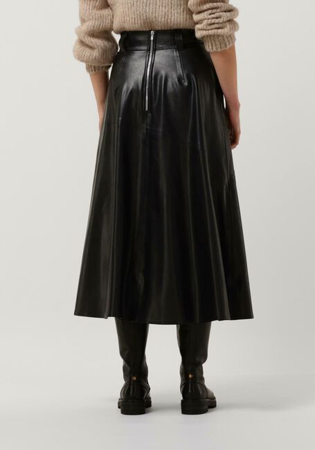 VANILIA Jupe midi VEGAN LEATHER SKIRT en noir - large