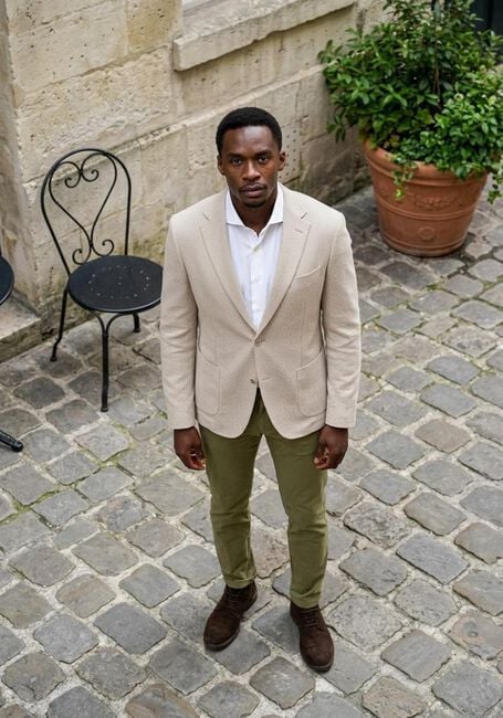 BOSS BLACK Chino KAITON en vert - large