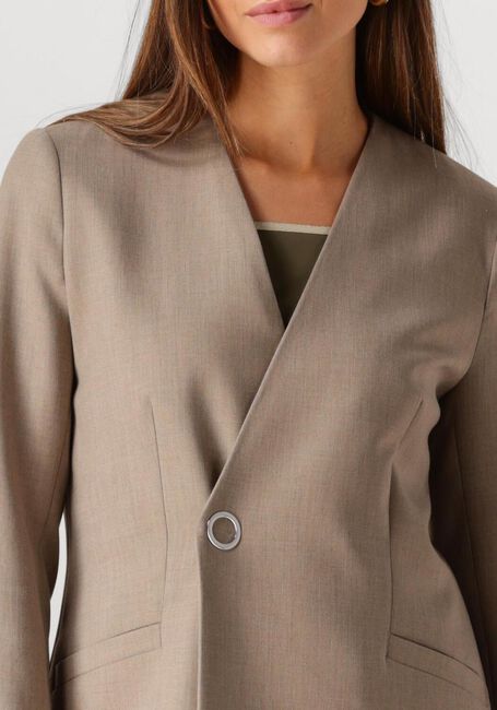 VANILIA Blazer LONG VISCOSE en taupe - large