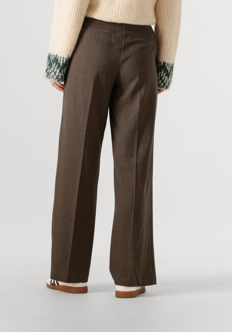 Bruine OBJECT Wijde broek OBJKARA HW STRAIGHT PANT 142 - large