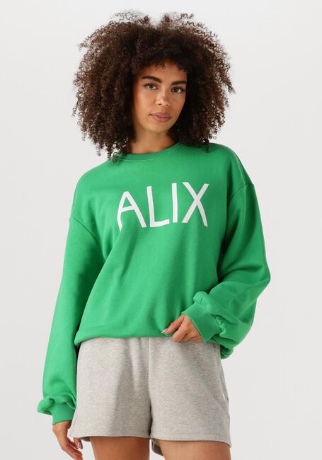 ALIX THE LABEL Pull LADIES KNITTED CLEAN LOGO SWEATER en vert - large