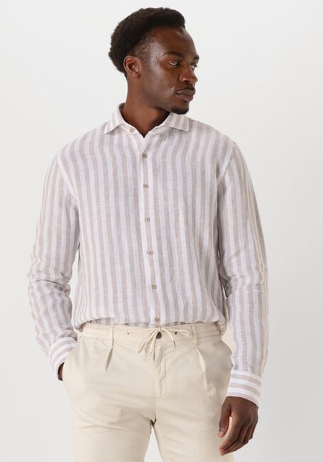 PROFUOMO Chemise classique SHIRT X-CUTAWAY LINEN en blanc - large