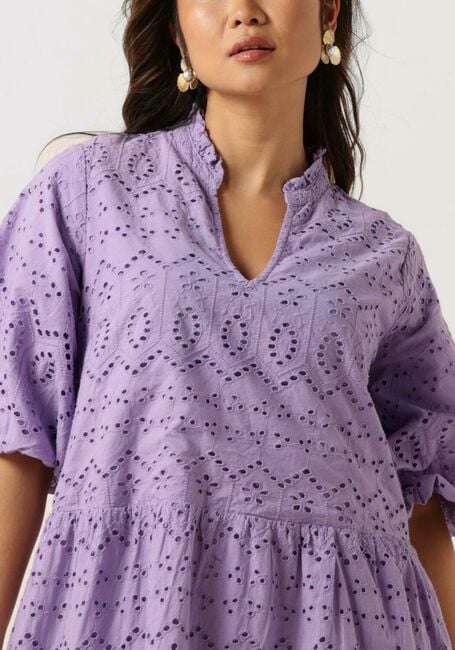 NOTRE-V Mini robe NV-DONNA DRESS BRODERIE ANGLAISE DRESS Lilas - large