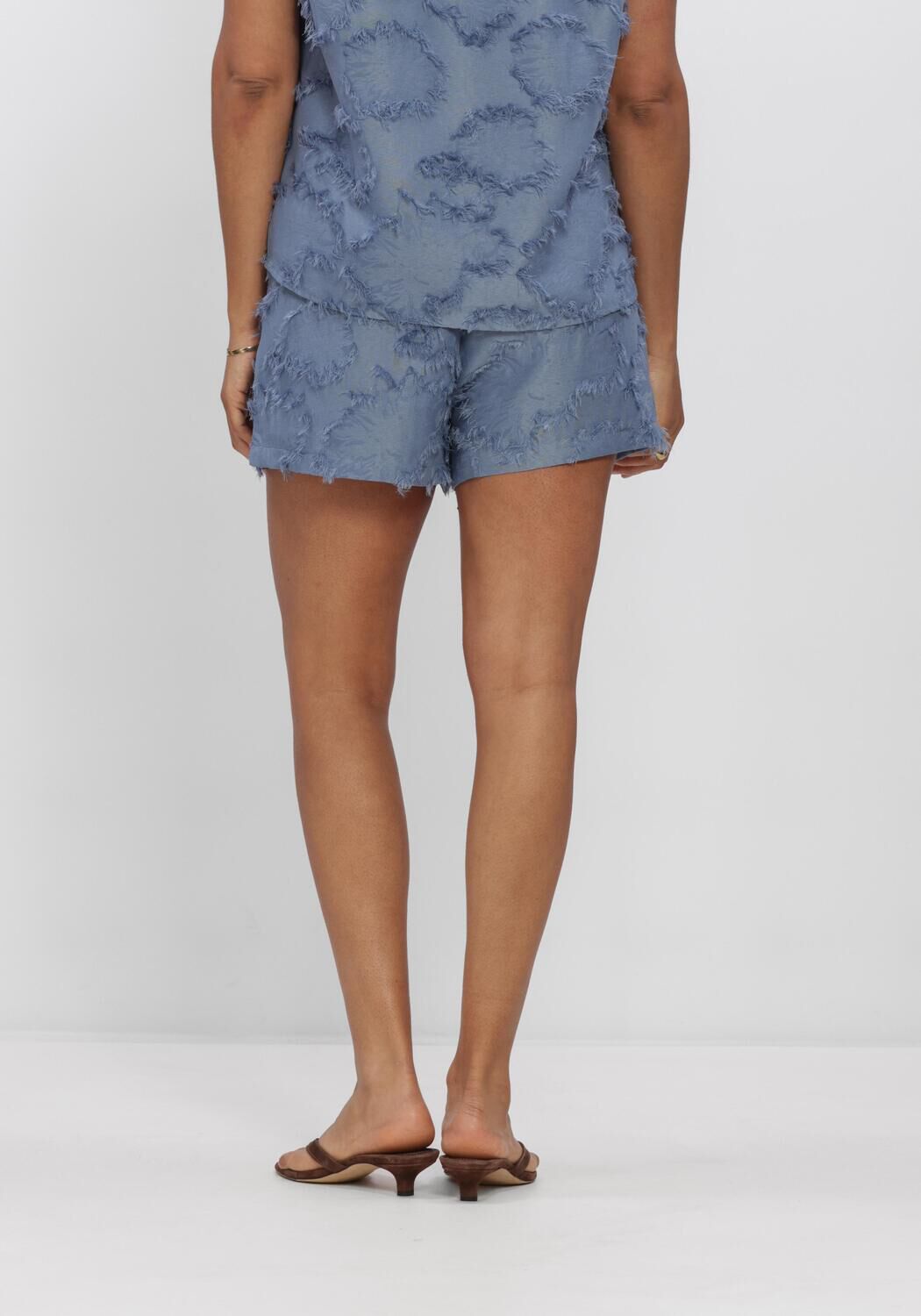 Blauwe STUDIO AMAYA Broeken/jumpsuits SOFIA SHORT - large
