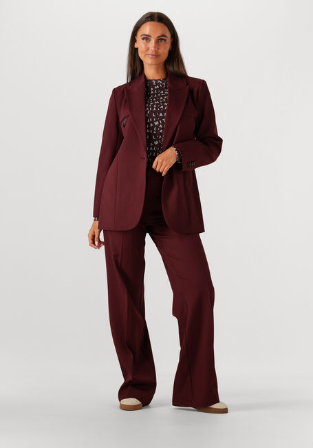 HAUTE L'AMITIÉ Pantalon PREMIERE PLAIN TALL PANT Bordeaux - large